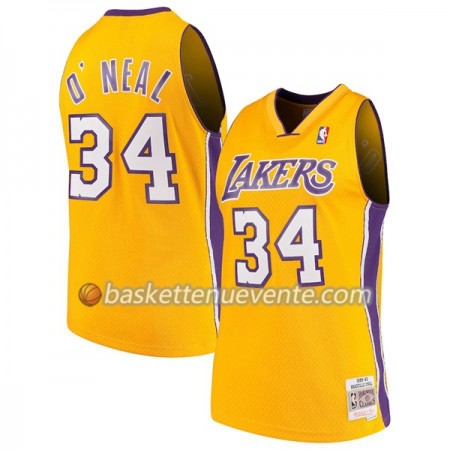 Maillot Basket Los Angeles Lakers Shaquille O`Neal 34 Hardwood Classics Gris Swingman - Homme